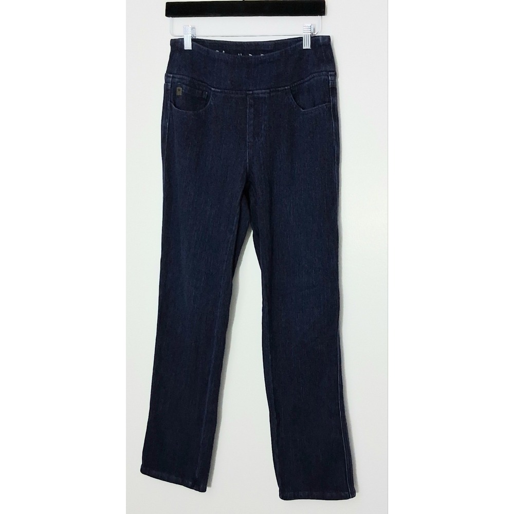 Belle by Kim Gravel Jeans Women's Size 6 FlexiModal Straight Leg Ankle Dark Wash